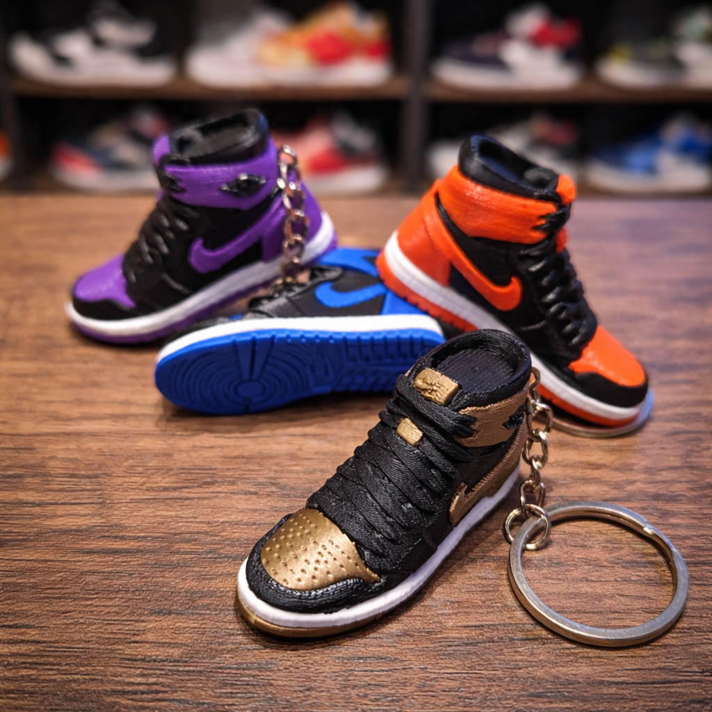 KC01  - NIKE AIR JORDAN 1 inspired KEYCHAIN.