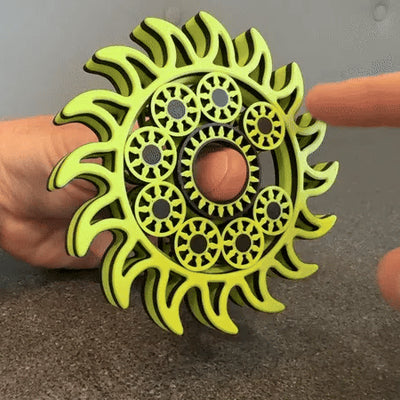 Sun Burst 3D Printed Fidget Spinner ☀️ - SP03