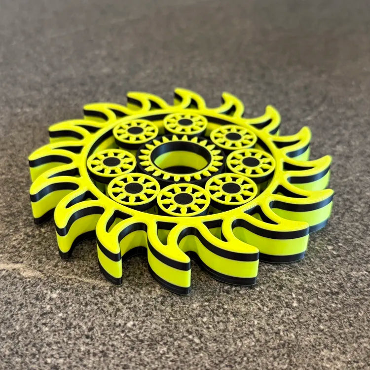 Sun Burst 3D Printed Fidget Spinner ☀️ - SP03
