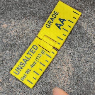 Stick of Butter Slider + Flip Fidget Hinge Fidget 🔄 - FP002