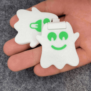 Halloween Ghost Flip Fidget Hinge Fidget 🔄 - FP003