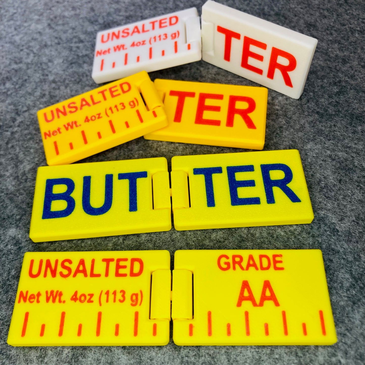 Stick of Butter Slider + Flip Fidget Hinge Fidget 🔄 - FP002