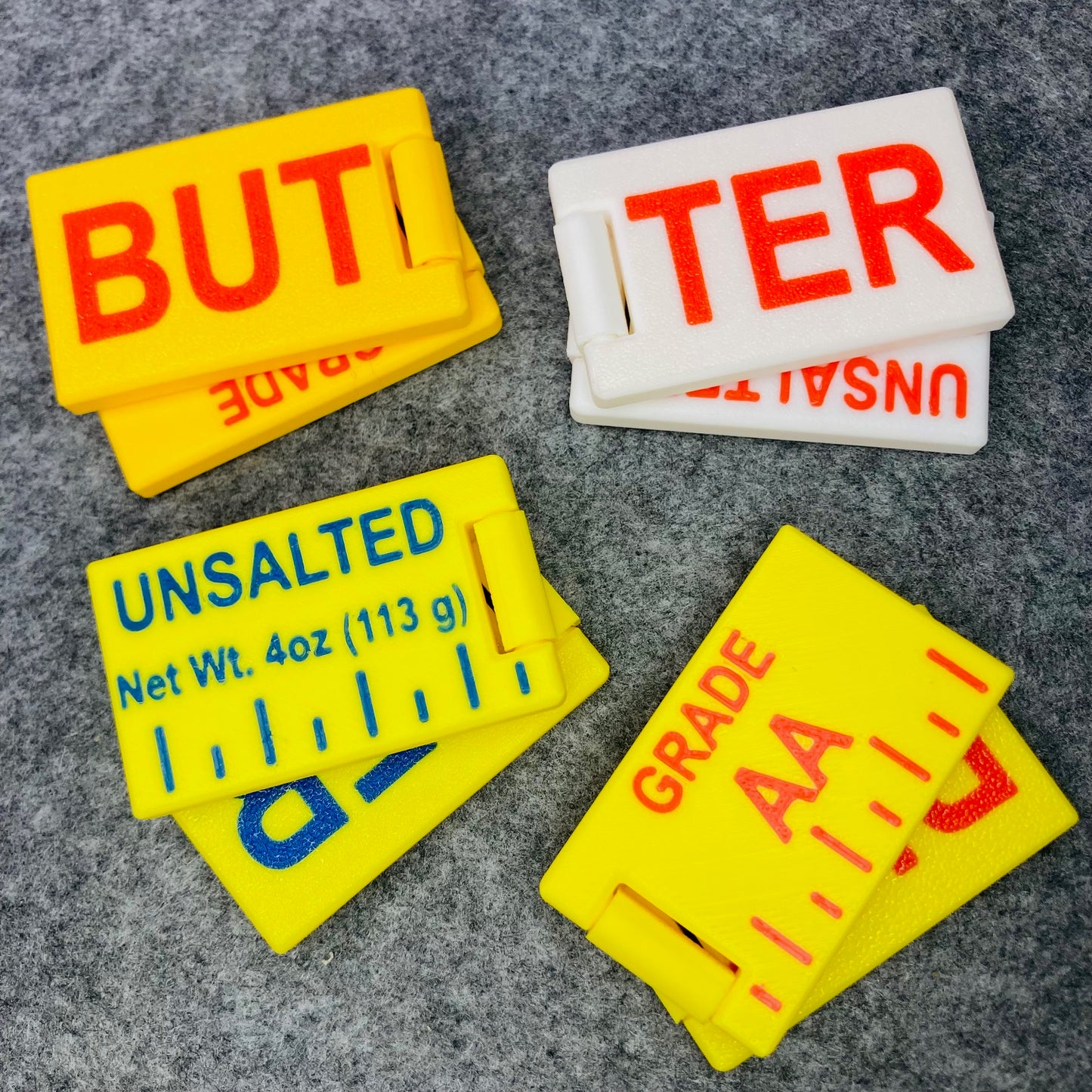 Stick of Butter Slider + Flip Fidget Hinge Fidget 🔄 - FP002