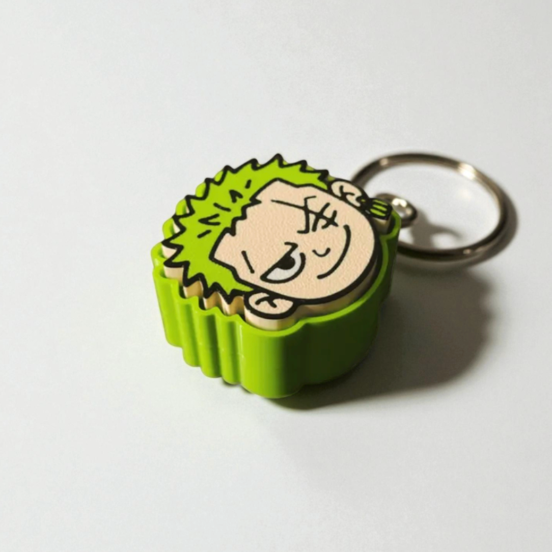 K003 - Roronoa Zoro Clicker Keychain