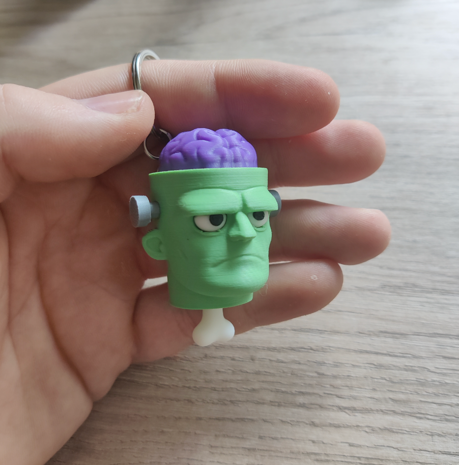 K007  - Frankenstein Fidget Clicker Keychain