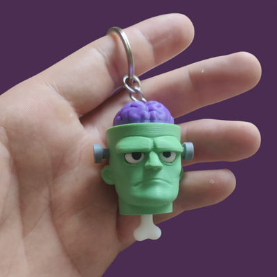 K007  - Frankenstein Fidget Clicker Keychain
