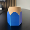 Pencil Pen Holder – Colorful 3D Printed Desk Organizer