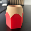 Pencil Pen Holder – Colorful 3D Printed Desk Organizer