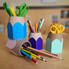 Pencil Pen Holder – Colorful 3D Printed Desk Organizer
