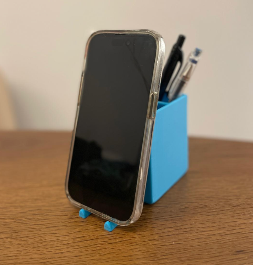 Pen & Phone Holder – BMO Inspired Desk Organizer