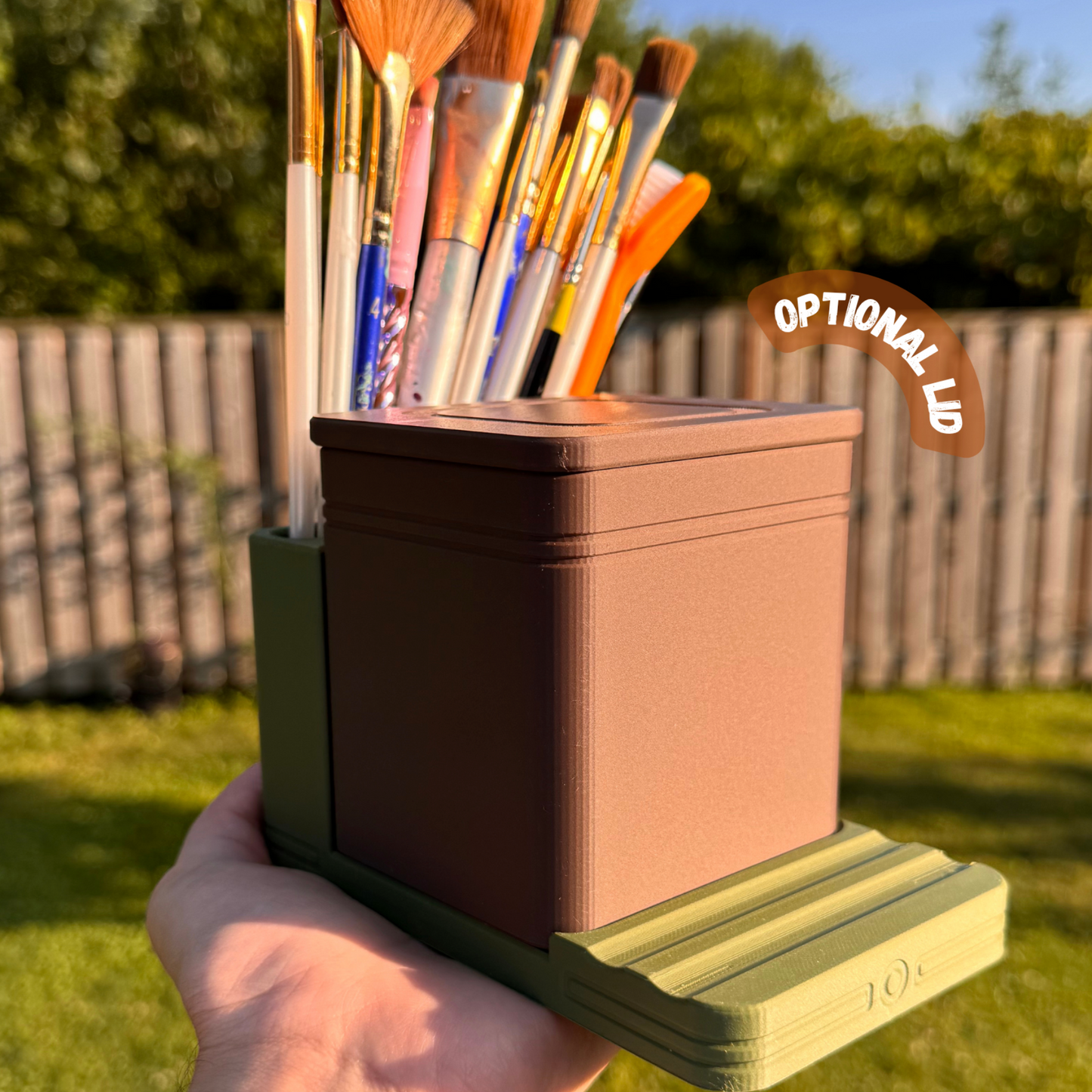 Painters station / paint brush holder  - P003