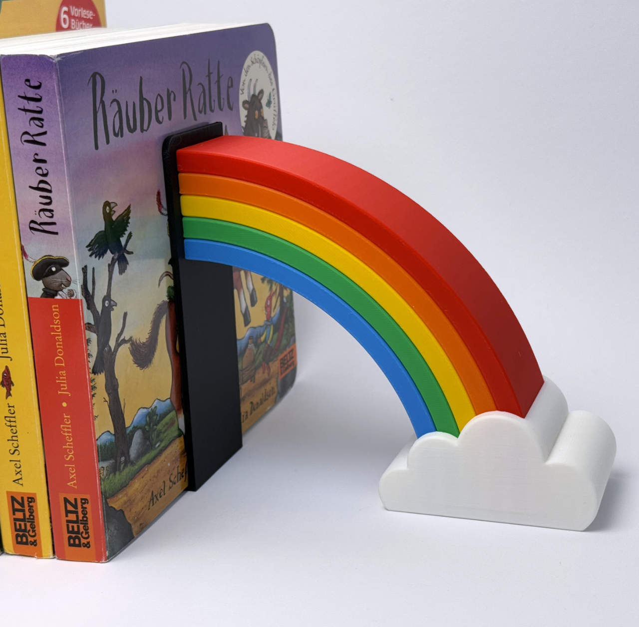 🌈 Rainbow-Themed Bookend - B002