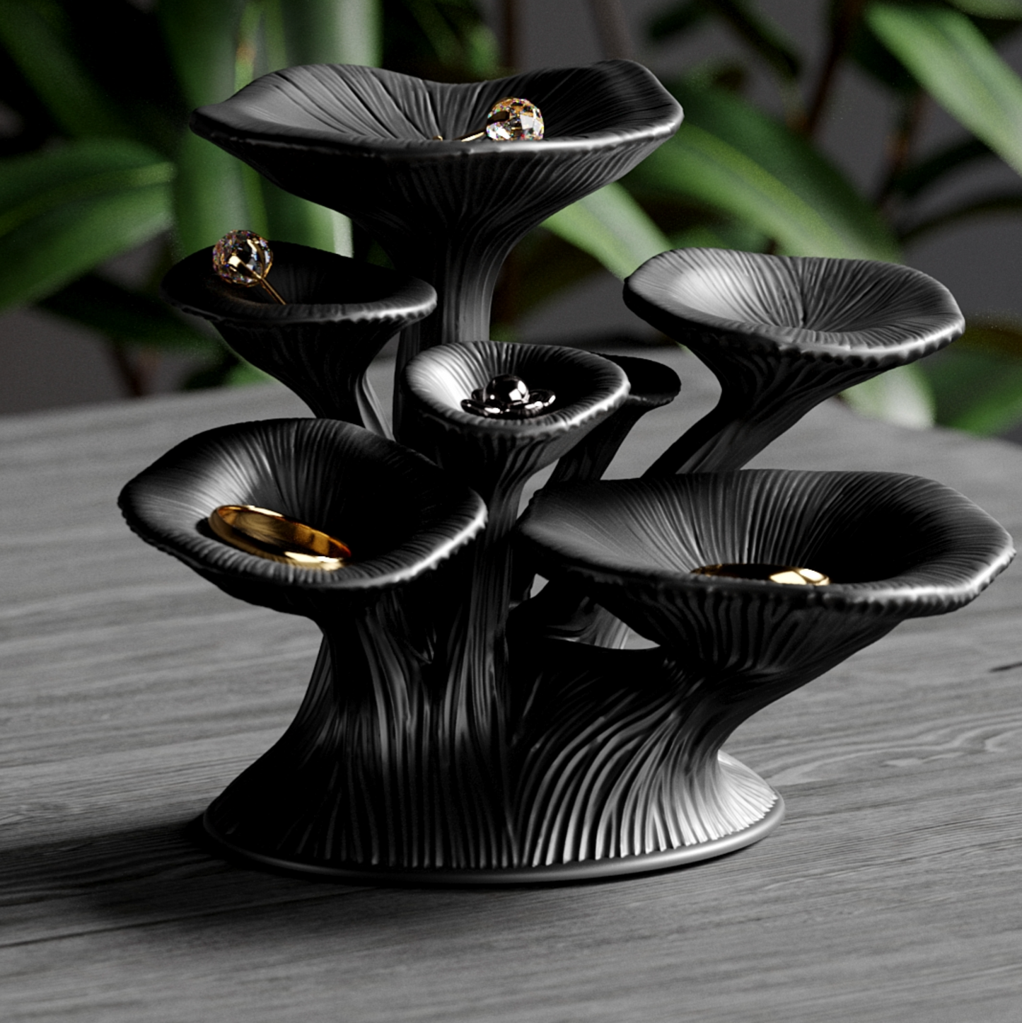 Mystic Mushroom Jewelry Holder -  J004