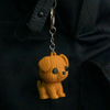 KC04  - Knitted Puppy Keychain.
