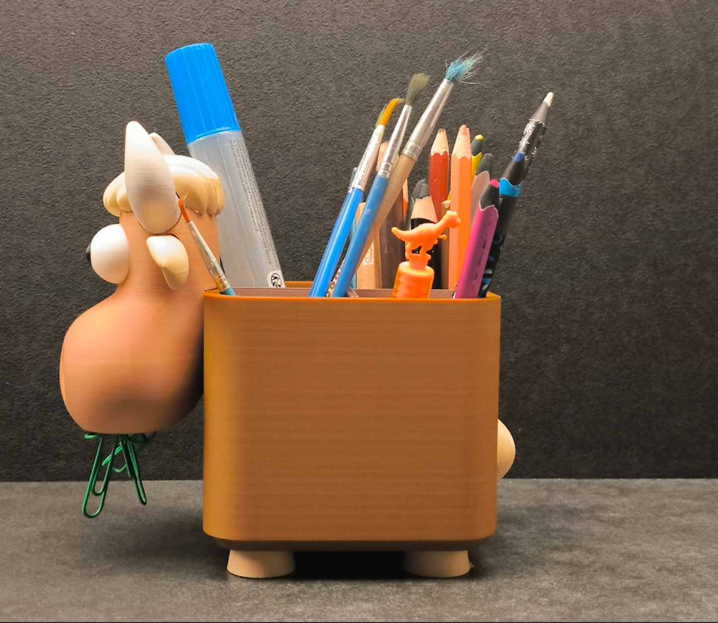 Cow Desk Organizer – Cute 3D Printed Pen & Stationery Holder