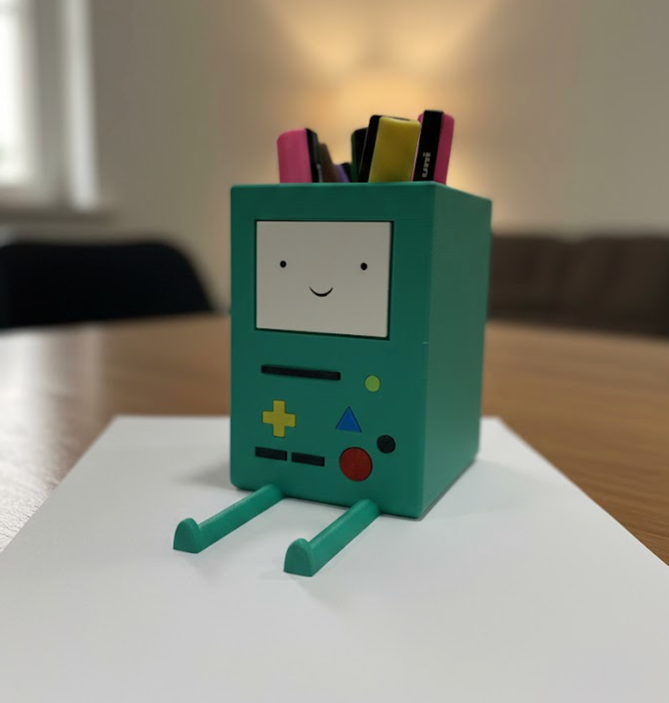 Pen & Phone Holder – BMO Inspired Desk Organizer