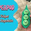 K004 - Peapod Clicker Fidget / Keychain Toy Bill Lab